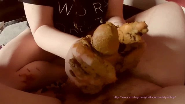 Lingerie poop ends in tasting shit smeared dick thumbnail